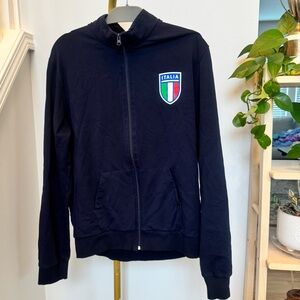 Navy Italia Zip-Up Jacket